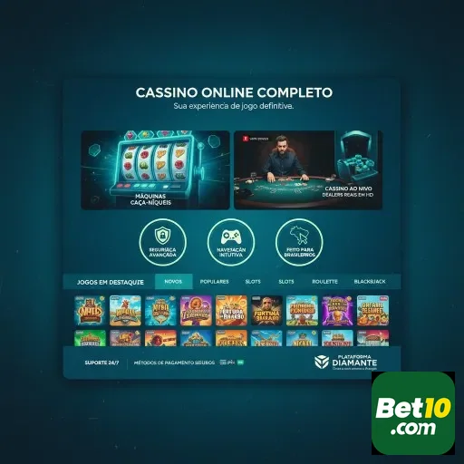 Tela do aplicativo da bet10 com jogos ao vivo e slots.