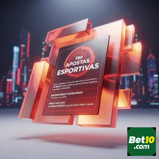 Tela de smartphone exibindo apostas esportivas no bet10.