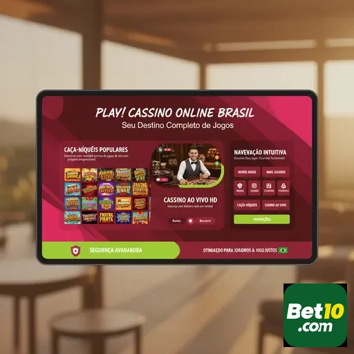 Interface do cassino online da bet10 com opções de jogos VIP.